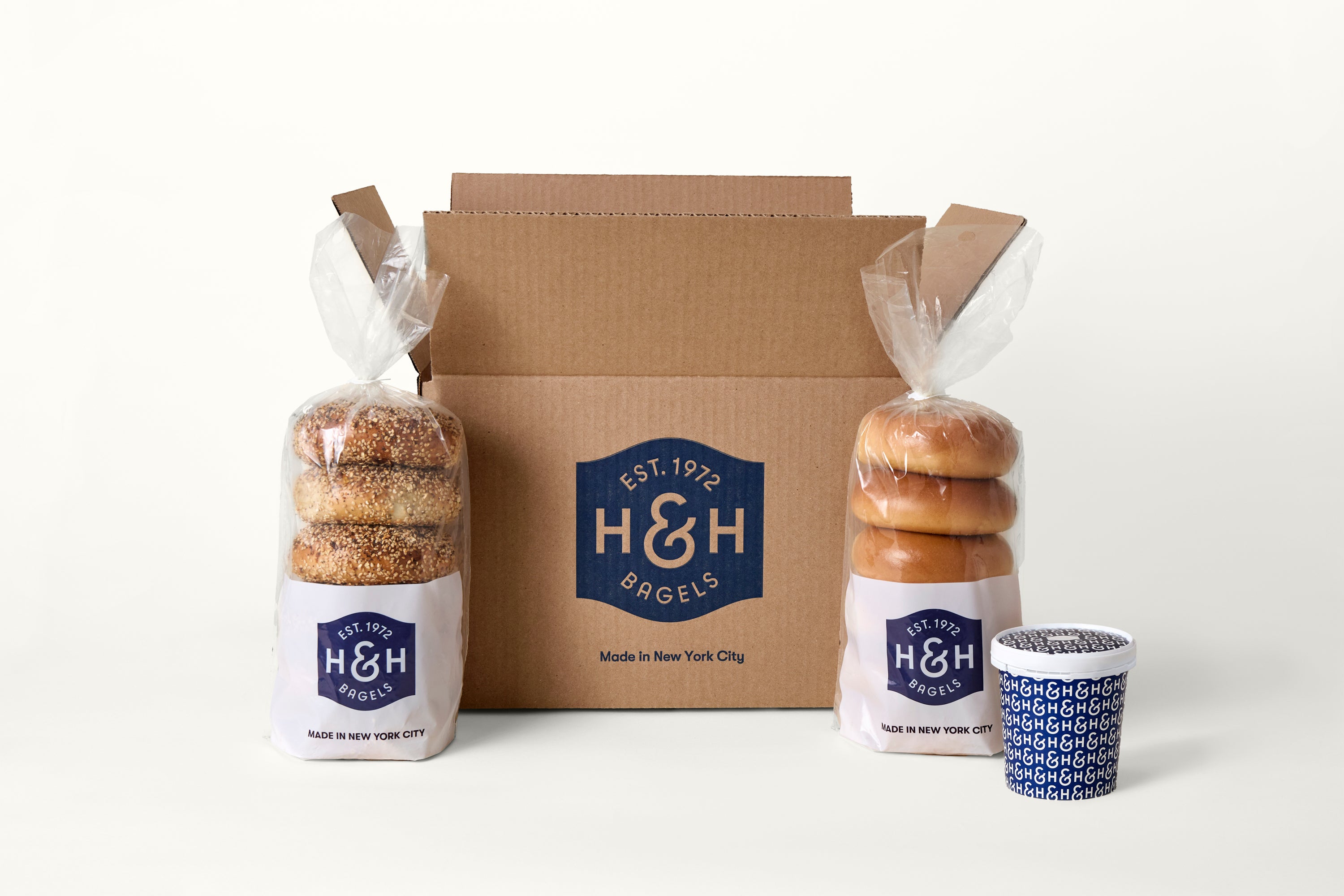 ★COURONNE★ Bagel Packing Pouch 30_RVAEX25142BRD Bagel Box 4.7X1.7X4.7 IN Corrugated Paperboard Kraft 50