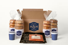 Load image into Gallery viewer, Bagels, Cream Cheese & Nova Scotia Salmon - Two Dozen
