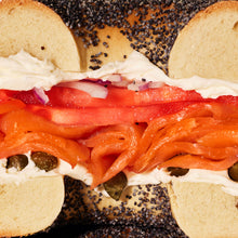 Load image into Gallery viewer, Bagels, Cream Cheese & Nova Scotia Salmon - One Dozen
